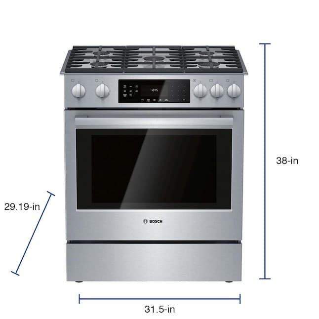 Bosch HGI8056UC 800 Series 30-Inch Slide-In Gas Range