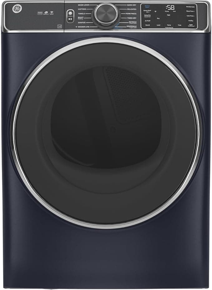 GE 7.8 cu. ft. Smart 240-Volt Satin Nickel Electric Dryer
